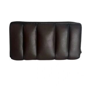 Marta Ponti Brown Leather Zip Around Walled